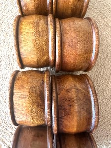 Anillos de Servilleta de Madera Hechos a Mano |   Decoración de Mesa de Madera Natural con Estilo Rústico |   Decoración Rústica Boho para Bodas y Acción de Gracias - Product Image 5