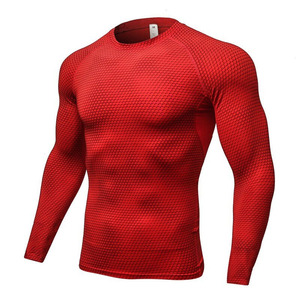 Men's Long Sleeve <b>Compression</b> <b>Shirt</b> White Quick Dry Seamless Fit Sport Top - Product Image 3