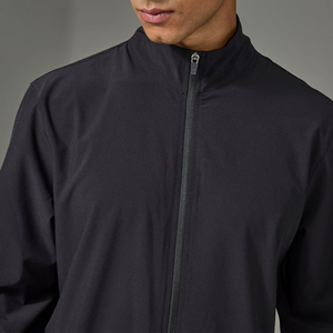Fashionable <b>Long</b> Sleeve Loose Fitted <b>Men's</b> Fitness Jackets Comfortable Fitted Zipper Closure Gym Outerwear <b>Coats</b> For <b>Men</b> - Product Image 5