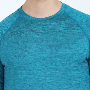 Chemises de sport longues en tricot léger et respirant pour hommes, séchage rapide, réversibles, impression de logo personnalisée, t-shirts de course - Product Image 4