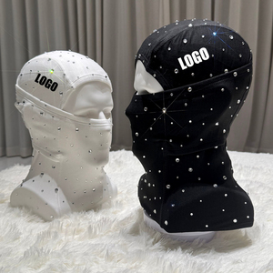 Pasamontañas con Pedrería y Logotipo Personalizado OEM, Unisex, con Cristales Brillantes, para Ropa Urbana, Moda Casual, Venta al Por Mayor B2B - Product Image 2