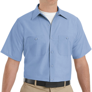 <b>Men</b> & Women Durable <b>Work</b> <b>Shirts</b> Custom Made Dress <b>Shirts</b> Uniform Solid Casual Short Sleeve Breathable Quick Dry Guard uniform - Product Image 3