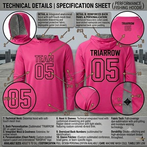 Sudadera con Capucha Unisex UPF 50+ con Protección UV, Estampada, Talla Grande, Manga Larga, Color Sólido, Ropa de Pesca Transpirable, 100% Poliéster - Product Image 3