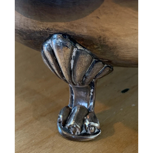 Vintage Silver Plated Ice Bucket Featuring <b>Swinging</b> <b>Top</b> Handle Hinged Retracting Lid Curved Silhouette And Detailed Claw Feet - Product Image 6