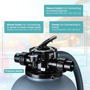 Filtro per Piscina da 12 Pollici con Sfera Filtrante per Filtrazione a Sabbia - Product Image 5