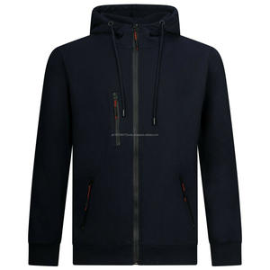 Vente en gros de sweats à capuche surdimensionnés pour hommes, personnalisés, avec fermeture éclair, sans cordon, en laine lourde, 100% coton, streetwear tendance - Product Image 2