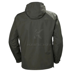 Men <b>Hooded</b> Winter <b>Rain</b> <b>Jacket</b> Lightweight Waterproof Breathable Active Sports Wear Front Logo New Style - Product Image 2