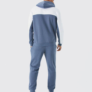 Custom Two-Tone Jogging Suit - <b>Fleece</b> Hoodie and Joggers Tracksuit Set - Sialkot Factory Direct Custom Apparel Manufacturer - Product Image 2