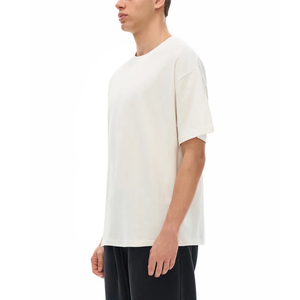 100% Cotton Nonwoven Solid Vintage Formal T-Shirt Regular Fit <b>Drop</b> Shoulder Custom High Quality Printing Heavy Weight Men - Product Image 4