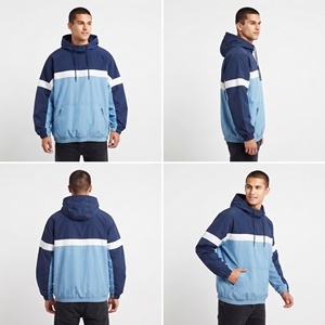 Chaqueta Cortavientos con Capucha para Hombre RAJPUTNA, Corte Holgado, 100% Nailon Poliéster, Impermeable, para Senderismo, Uso en Verano - Product Image 6