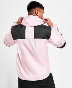 Chaqueta Cortavientos de Golf Personalizada OEM, Impermeable, Resistente al Viento, con Cierre de Cremallera de un Cuarto, 100% Poliéster, Ligera para Hombre - Product Image 3