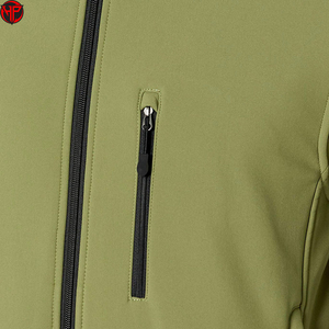 Chaqueta Softshell para Hombre, Cuello Alto, Cierre de Cremallera, Ropa de Trabajo, Resistente al Viento y al Agua, Ligera, para Exteriores - Product Image 5