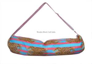 Elegante Bolsa de Yoga con Estampado de Tigre, Bolsa de Transporte para Ejercicio, Cierre de Cremallera, Tela de Algodón, Correa Ajustable, Unisex, Moderna, para Deportes al Aire Libre - Product Image 6