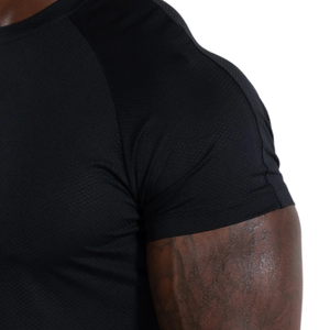เสื้อยืดออกกำลังกายผู้ชายทรงปกติ ผสมโพลีเอสเตอร์/คอตตอน คอกลม แขนสั้น ระบายอากาศ แห้งเร็ว สกรีนโลโก้ด้านหน้าได้ ฟิตเนส ไซส์ XXS - Product Image 3