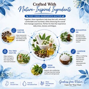 Crema Natural para Masaje de Pies con Manteca de Karité y Extractos Herbales, Crema Hidratante Intensiva para Pies Ásperos, Secos y Cansados - Product Image 5