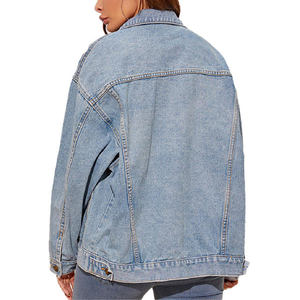 Chaqueta Vaquera Holgada de Moda para Mujer, Lavado Claro con Decoración de Botones, Éxito de Ventas para Primavera, Verano e Invierno - Product Image 3