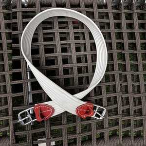 <b>Comfort</b> Equestrian English Saddle Girth Horse Riding Equipment With Stitching Available in Red and White Models - Product Image 3