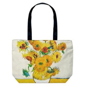 AU-01209 Tote Bag da donna Design artistico 'Sunflowers' di Van Gogh elegante e pratico - Product Image 1