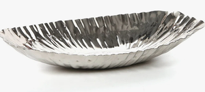 Bandeja de Servir de Acero Inoxidable con Diseño de Hojas Acanaladas, Elegante Plato de Metal para Dulces, Frutas, para Bodas, Fiestas y Hoteles - Product Image 3