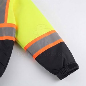 Chaqueta de seguridad reflectante para hombre con MOQ bajo y mejor precio, que proporciona visibilidad y comodidad para trabajos en exteriores e interiores. - Product Image 6