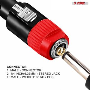 Adattatore Speakon Rosso di Alta Qualità, Connettore Audio Maschio per Altoparlanti Modello D0100XF06KY - Product Image 4