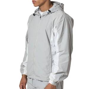 2026 Custom Men's <b>Summer</b> Nylon Tracksuit Zip Windbreaker Jacket and <b>Trouser</b> Set for Sports Men's Track Windbreaker Set - Product Image 2