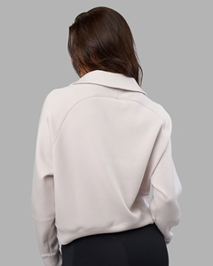 2026 OEM Sweat à capuche polaire personnalisable pour femme, grande taille, demi-zip avec fermeture éclair métallique et logo - Product Image 6