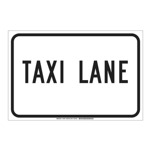 ป้ายทางเดินรถแท็กซี่ Brady ทนรังสียูวี ทำจากอะลูมิเนียมหรือแผ่นสะท้อนแสง สำหรับพื้นที่กลางแจ้งสำหรับยานพาหนะ - Product Image 1