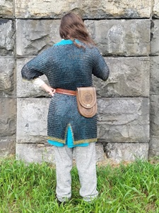 Chemise en maille à demi-manches : Haubert viking en acier doux, Armure médiévale Philip Patton - Product Image 5