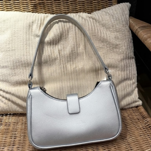 Women's PU <b>Shoulder</b> <b>Bag</b> Solid Color Minimalist Zipper Closure Chains <b>Waterproof</b> Eco-Friendly Portable Daily Use Brown Gray Beige - Product Image 2