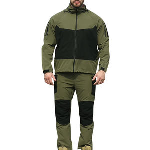 Ensemble coupe-vent à capuche résistant au vent pour hommes et femmes, impression de logo personnalisée, ensemble sport deux pièces pour entraînement en salle de sport - Product Image 1