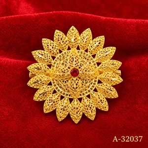 Flower Pattern Crystal Gold Plated <b>Brooch</b> for <b>Women</b> Wedding Fashion Accessories A-32051 - Product Image 5