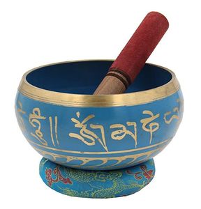 Cuenco tibetano con acabado antiguo para meditación - Cuenco de sonido de metal martillado a mano para sanación Reiki - Product Image 1