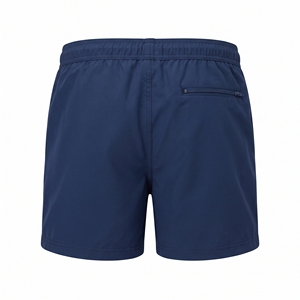 <b>Men's</b> Solid Blue Quick-Dry Breathable Casual <b>Woven</b> Swim Beach <b>Shorts</b> with Drawstring Waist and Pockets - Product Image 4