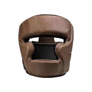 Wholesale Custom Double <b>Ring</b> <b>Boxing</b> Cowhide Leather Head Guard with High Quality Customized Color & Packing OEM Service - Product Image 5