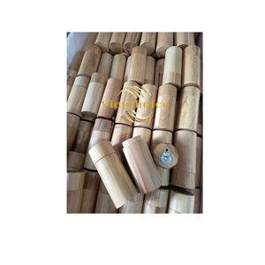 Hilo Dental Vegano Biodegradable de Madera de Caucho con Contenedor de Bambú Recargable, Recarga Incluida, Vietchoice - Product Image 1