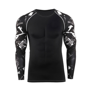 Professional Custom MMA Rash Guard Manufacturer Quick Dry Training <b>Compression</b> <b>Shirt</b> Wholesale - Product Image 5