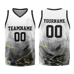 Maillot de basketball respirant sur mesure, fabriqué professionnellement, grandes tailles, faible MOQ, service OEM, 100% personnalisable - Product Image 1