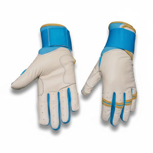Gants de frappeur de baseball professionnels personnalisés, cuir de vachette de haute qualité, gants de softball, tailles adultes et jeunes, antidérapants - Product Image 1