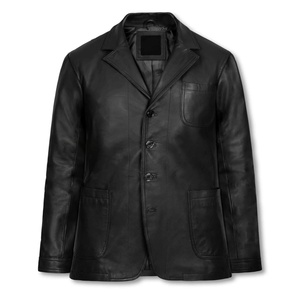 Premium Men Leather <b>Jacket</b> <b>Smart</b> Office Casual Coat High Quality Leather Outerwear Stylish Winter Wear Leather <b>Jackets</b> - Product Image 5