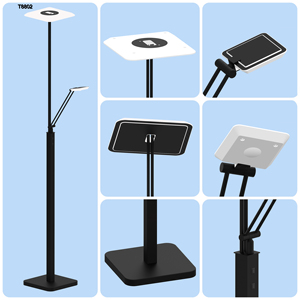 Lámpara de Pie Moderna LED Madre e Hijo con Regulador de Intensidad Táctil LED 24W, 3000K CRI≥80 - Product Image 2