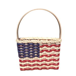 ตะกร้าไม้เอนกประสงค์ลายธงชาติอเมริกัน ตะกร้าตกแต่งสำหรับวันที่ 4 กรกฎาคม จากเวียดนาม - Product Image 4