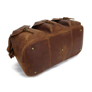 Premium Genuine Leather <b>Duffel</b> <b>Bag</b> Vintage Brown Travel <b>Bag</b> with Top Handles Weekend Carry On <b>Bag</b> - Product Image 5