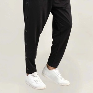 Pantalon de jogging d'hiver pour hommes en toile, respirant, multi-poches, taille élastique, style décontracté streetwear, écologique, vente en gros - Product Image 3