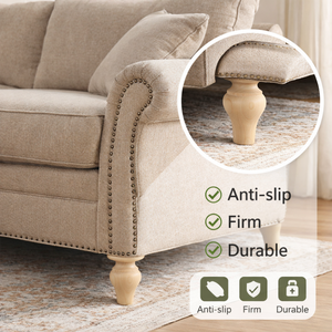 <b>Small</b> Solid Wood Traditional Heavy Duty Furniture Leg Mini Turned Sofa Cabinet Custom Furniture Parts with Easy Installation - Product Image 2