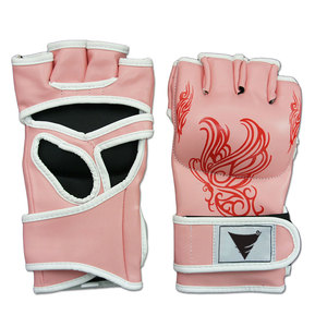 ถุงมือ MMA พิมพ์โลโก้ตามสั่ง หนัง PU ระบายอากาศ ซับเหงื่อ ปิดด้วยแถบตีนตุ๊กแก สีตามสั่ง ขนาดสำหรับมืออาชีพ ฝึกซ้อม - Product Image 1