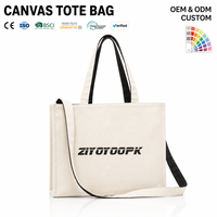 Sac fourre-tout réutilisable en toile de coton avec fermeture éclair pour femmes et hommes, idéal pour les voyages, les cadeaux, l'usage quotidien, logo personnalisé, écologique, marque SH, toutes saisons