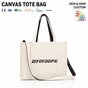 Reusable Cotton Canvas Tote <b>Bag</b> for <b>Women</b> Men <b>Travel</b> Gift Daily Use Custom Logo Eco-Friendly - Product Image 2