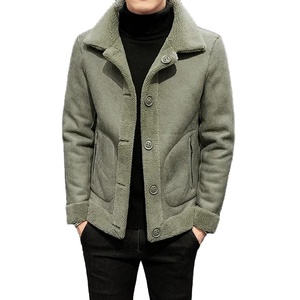 Chaqueta de lana cálida de invierno para hombre, chaqueta de lana Reversible de tela de lana granular para hombre, chaqueta de invierno de alta calidad S a 8XL para hombre - Product Image 1