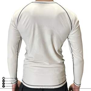 Mawra Custom Logo MMA Rashguard UPF50 Breathable Short Sleeve Compression Shirt Unisex Gym Wear BJJ Fighting Training Men - Product Image 3